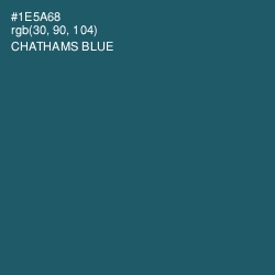 #1E5A68 - Chathams Blue Color Image
